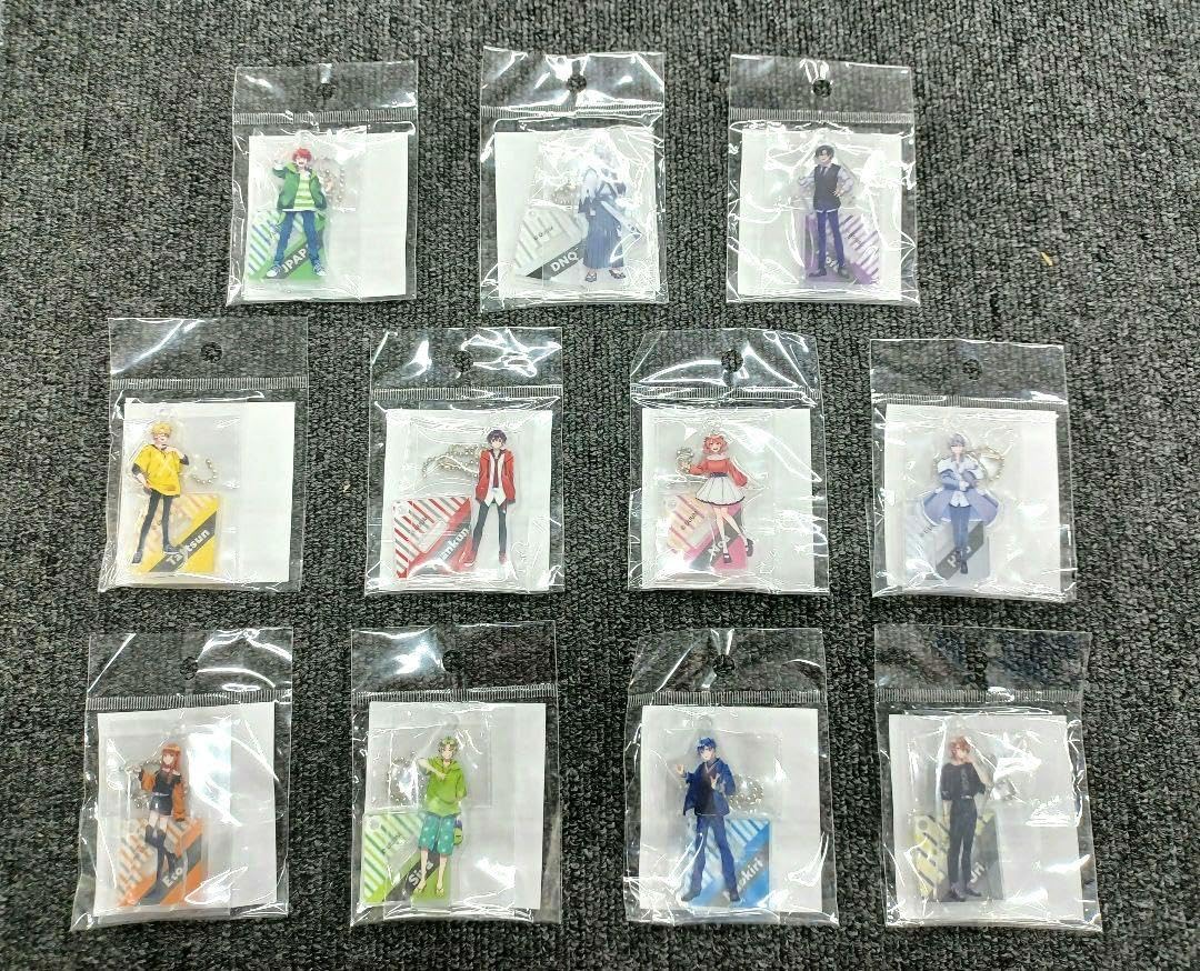 カラフルピーチキーホルダー 11個セット
